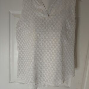 Market & Spruce Ivory Sleeveless Blouse